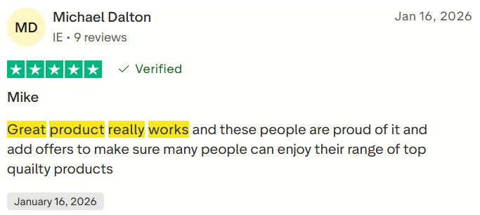 Review from Michael Dalton