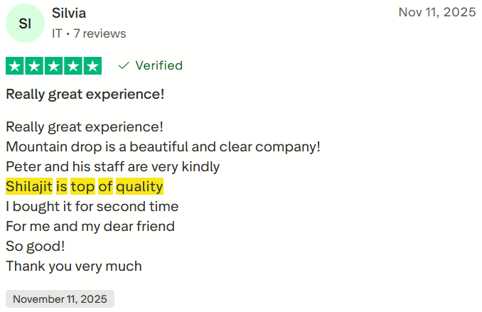 Review from Silvia