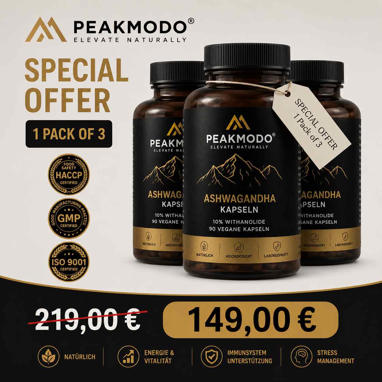 Ashwagandha 3-Month Bundle